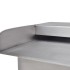 Fuente cascada rectangular piscina acero inoxidable 45