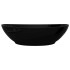 Lavabo ovalado de cerámica negro 40x33