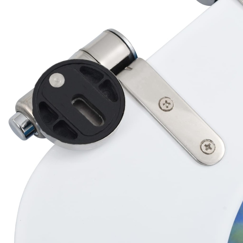 Asiento inodoro 2 uds WC tapa cierre suave MDF diseño