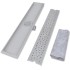 Desagüe ducha lineal 2 pzs burbuja 730x140 mm acero