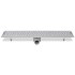 Desagüe ducha lineal 2 pzs burbuja 730x140 mm acero