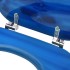 Asientos de inodoro con tapa 2 uds MDF azul diseño gota de