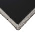 Mesa de centro de ratán sintético y vidrio gris 45x45x40