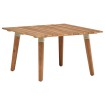 Mesa de centro de jardín madera maciza de acacia 60x60x36 cm
