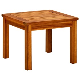 Mesa de centro de jardín madera maciza de acacia 45x45x36