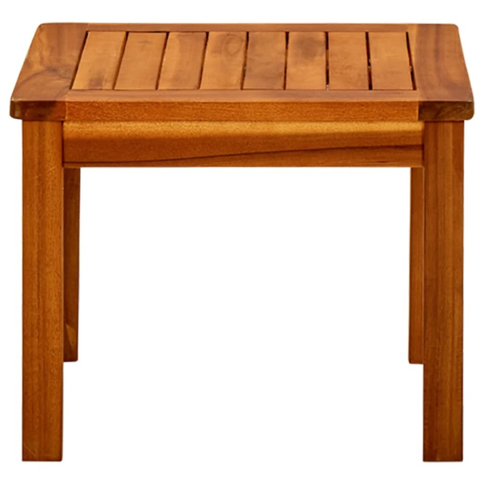 Mesa de centro de jardín madera maciza de acacia 45x45x36
