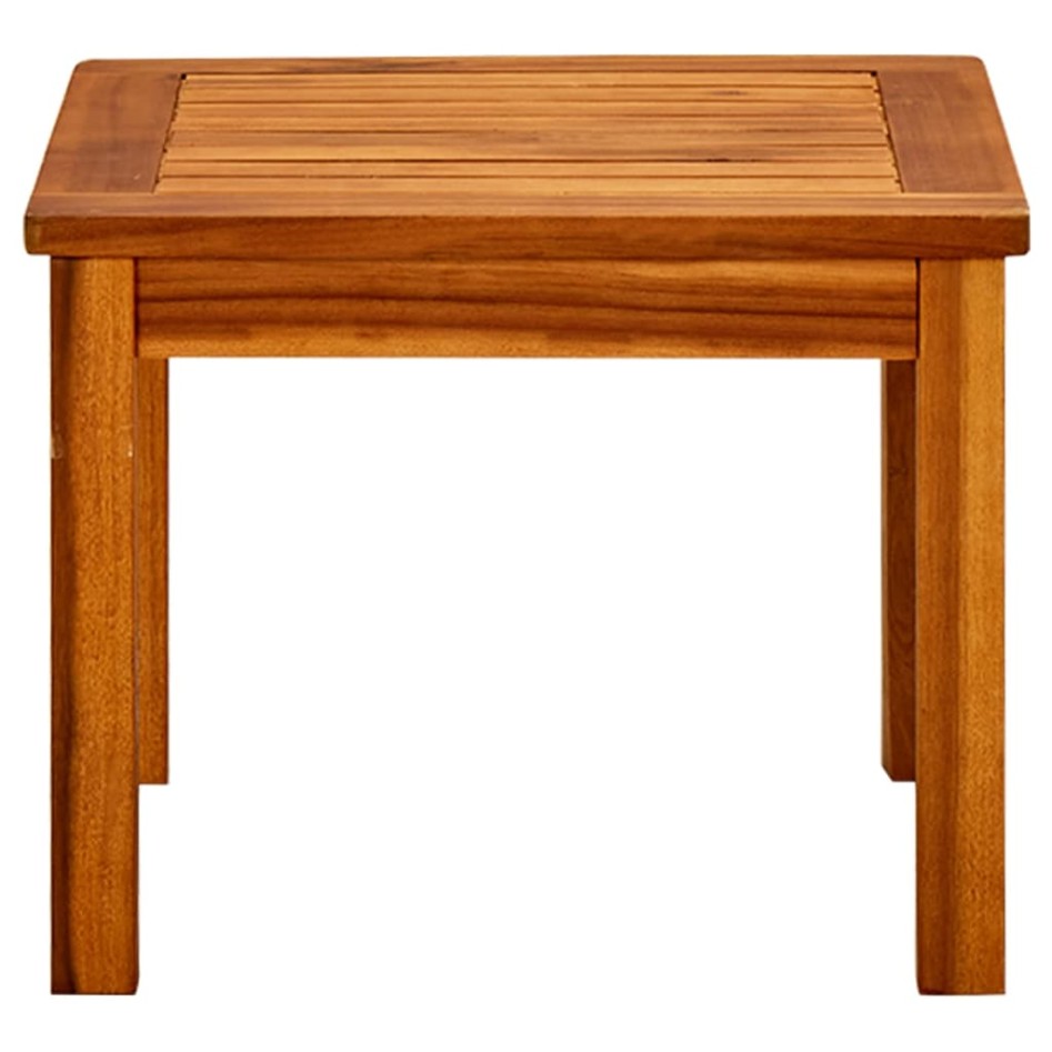 Mesa de centro de jardín madera maciza de acacia 45x45x36