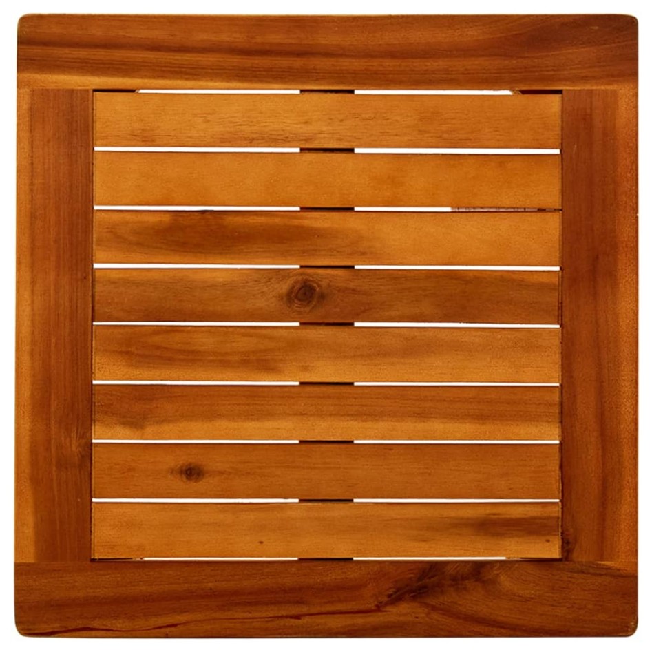 Mesa de centro de jardín madera maciza de acacia 45x45x36
