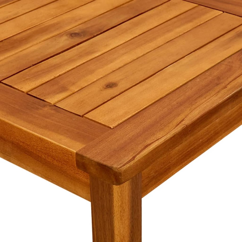 Mesa de centro de jardín madera maciza de acacia 45x45x36