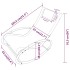 Tumbona con almohada acero y textilene
