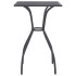 Mesa de jardín de malla de acero gris antracita 50x50x72