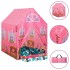 Tienda de juegos para niños con 250 bolas rosa 69x94x104