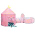 Tienda de juegos para niños con 250 bolas rosa 301x120x128