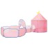 Tienda de juegos para niños con 250 bolas rosa 301x120x128