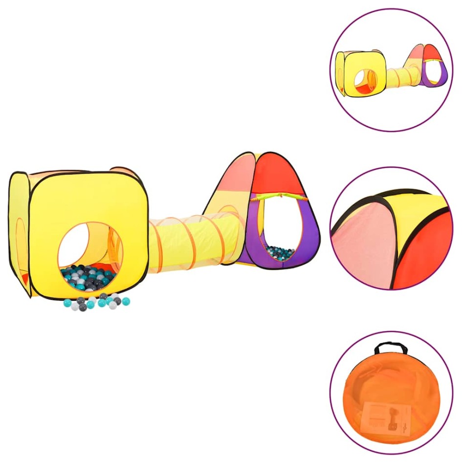 Tienda de juegos niños con 250 bolas multicolor