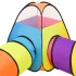 Tienda de juego de niños con 250 bolas multicolor 190x264x90