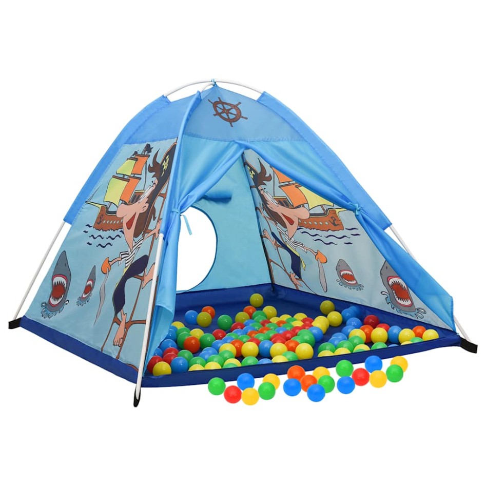 Tienda de juegos para niños con 250 bolas azul 120x120x90