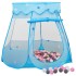 Tienda de juegos para niños con 250 bolas azul 102x102x82