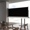 Toldo lateral retráctil para patio 100x300 cm negro