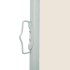 Toldo lateral retráctil de jardín crema 100x500