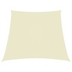 Toldo de vela trapezoidal de tela oxford color crema 3/5x4 m