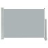 Toldo lateral retráctil de jardín gris 80x300