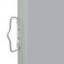 Toldo lateral retráctil de jardín gris 80x300