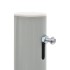 Toldo lateral retráctil de jardín gris 80x300