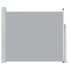 Toldo lateral retráctil de jardín gris 100x300