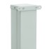 Toldo lateral retráctil de jardín gris 100x300