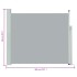 Toldo lateral retráctil de jardín gris 100x300