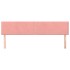 Cabeceros 2 unidades de terciopelo rosa 80x5x78/88
