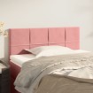 Cabecero de terciopelo rosa 90x5x78/88 cm