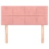 Cabecero de terciopelo rosa 90x5x78/88