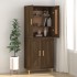 Aparador madera contrachapada marrón roble 69,5x34x90
