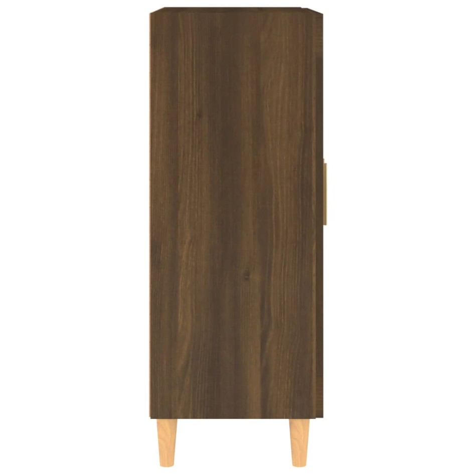 Aparador madera contrachapada marrón roble 69,5x34x90
