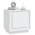 Mesitas de noche 2 uds madera contrachapada blanco 44x35x45