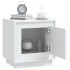 Mesitas de noche 2 uds madera contrachapada blanco 44x35x45