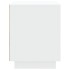 Mesitas de noche 2 uds madera contrachapada blanco 44x35x45