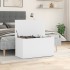 Baúl de almacenamiento madera contrachapada blanco 84x42x46