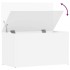 Baúl de almacenamiento madera contrachapada blanco 84x42x46