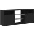 Mueble de TV con luces LED negro 120x30x50