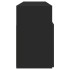 Mueble de TV con luces LED negro 120x30x50