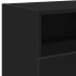 Mueble de TV con luces LED negro 120x30x50