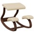 Taburete rodillas madera contrachapada abedul crema 48x71x51