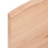 Encimera de baño madera maciza tratada marrón claro 60x50x2