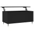 Mesa de centro madera contrachapada negro 90x44,5x45