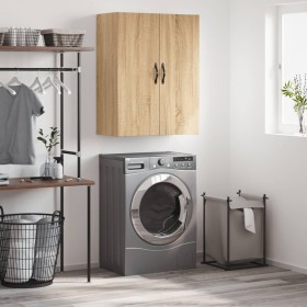 Armario de pared madera ingeniería roble Sonoma 69,5x34x90