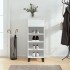 Mueble zapatero madera contrachapada blanco brillo 40x36x105