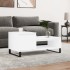 Mesa de centro madera contrachapada blanco 100x50x45